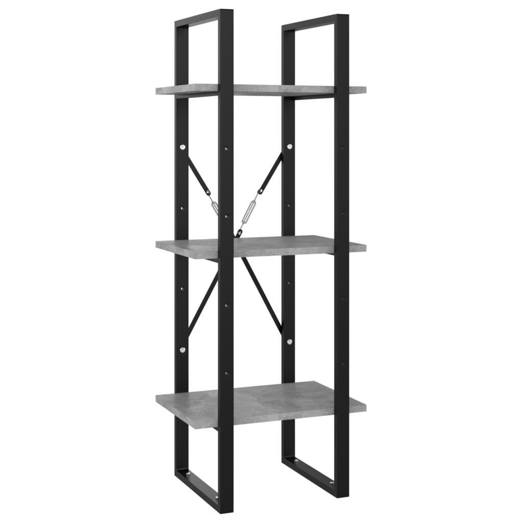 vidaXL Bibliotecă cu 5 rafturi gri beton, 40x30x175 cm, lemn prelucrat vidaXL Bibliotecă cu 5 rafturi gri beton, 40x30x175 cm, lemn prelucrat