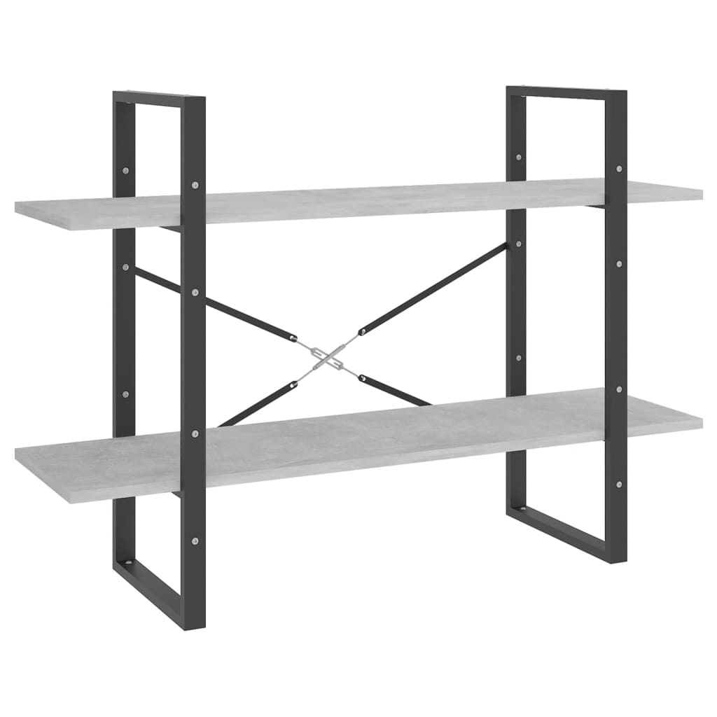 vidaXL Bibliotecă 5 rafturi, gri beton, 100x30x175 cm, lemn prelucrat vidaXL Bibliotecă 5 rafturi, gri beton, 100x30x175 cm, lemn prelucrat