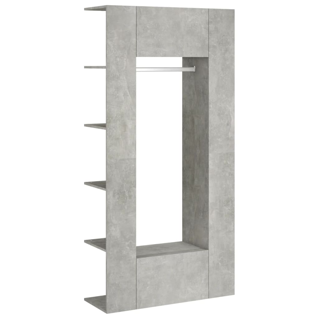 vidaXL Dulapuri de hol, 2 buc., gri beton, lemn prelucrat vidaXL Dulapuri de hol, 2 buc., gri beton, lemn prelucrat