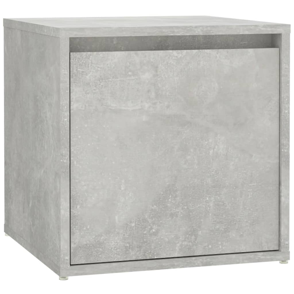 vidaXL Set de mobilier pentru hol, gri beton, lemn prelucrat