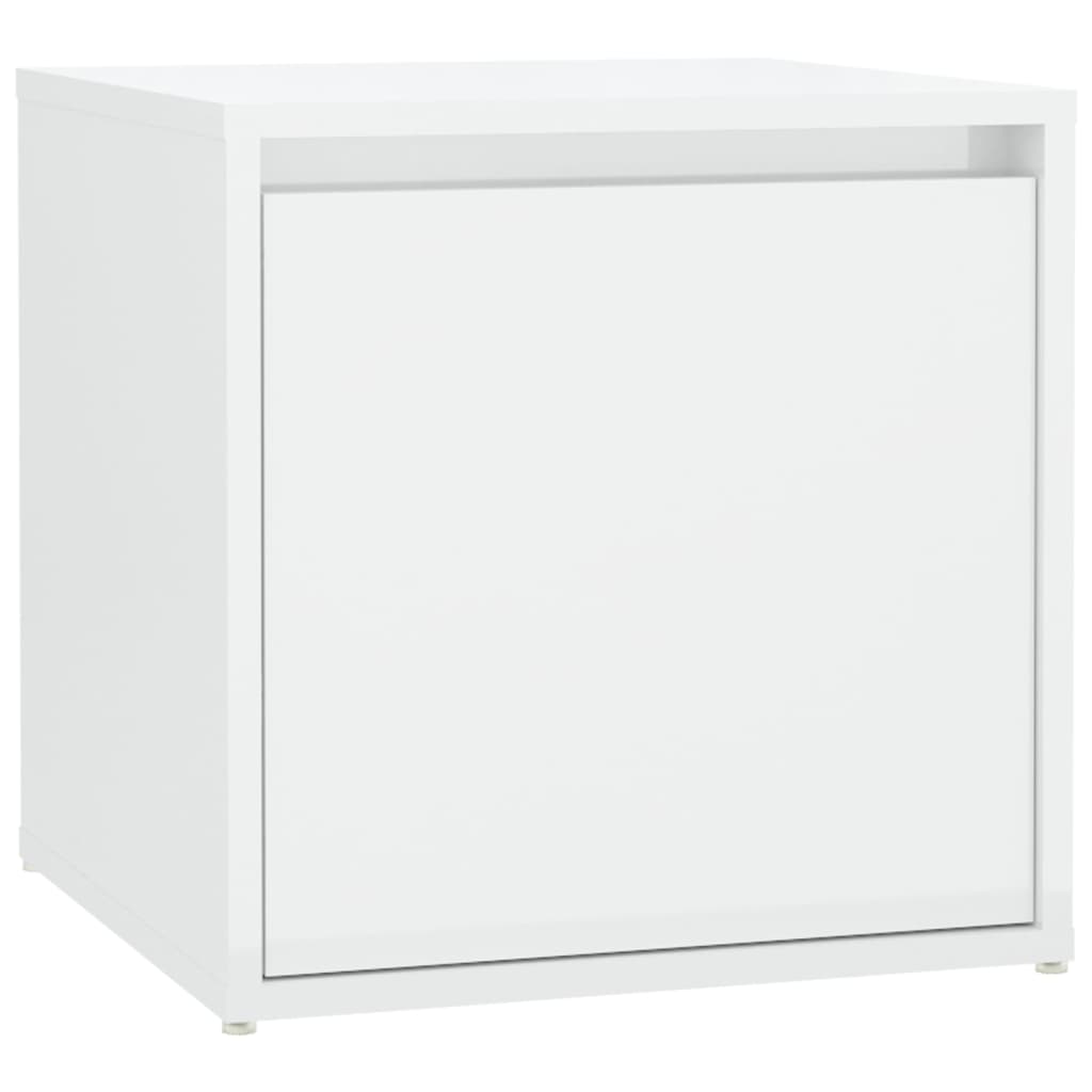 vidaXL Set de mobilier pentru hol, alb extralucios, lemn prelucrat vidaXL Set de mobilier pentru hol, alb extralucios, lemn prelucrat
