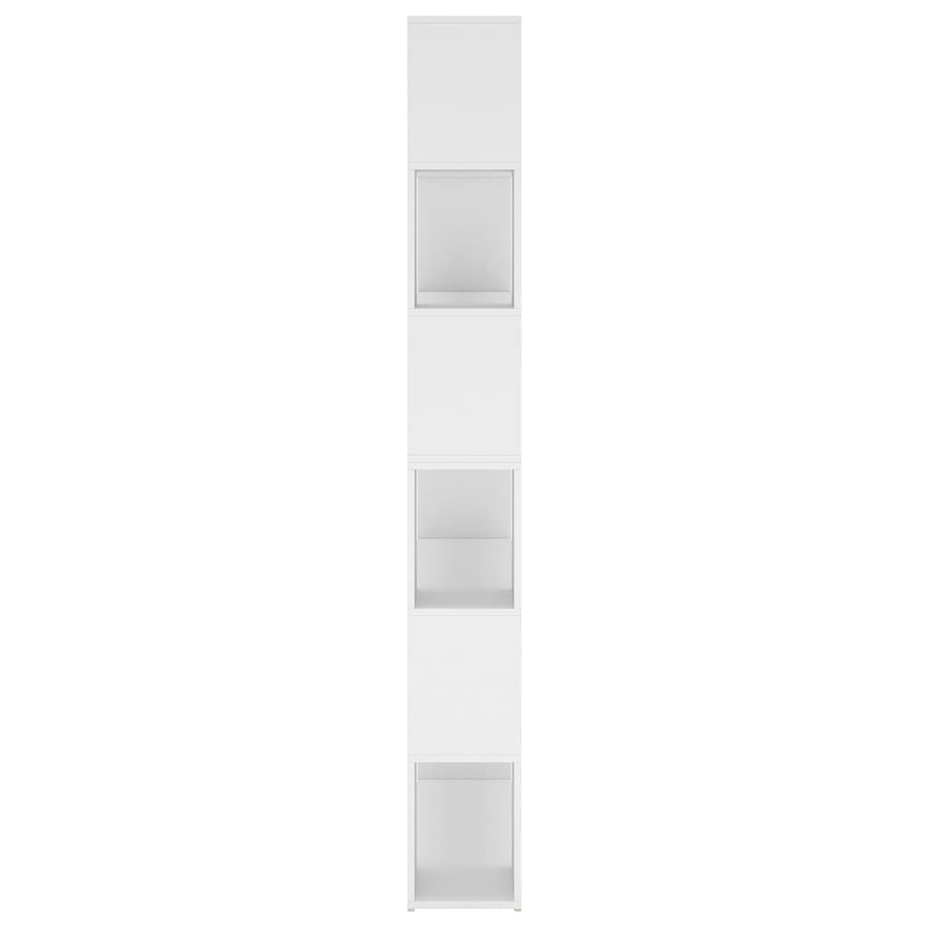 vidaXL Bibliotecă/Separator cameră, alb, 100x24x188 cm