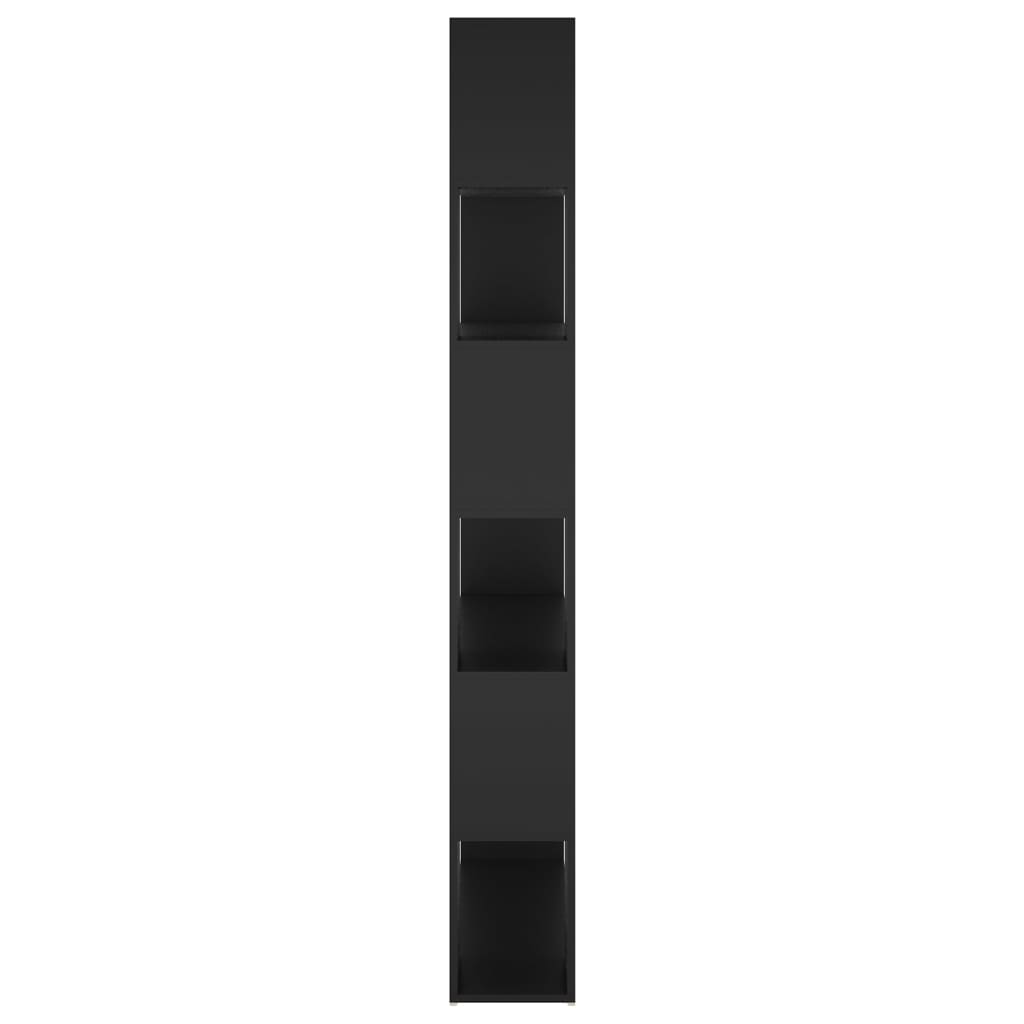 vidaXL Bibliotecă/Separator cameră, negru, 100x24x188 cm