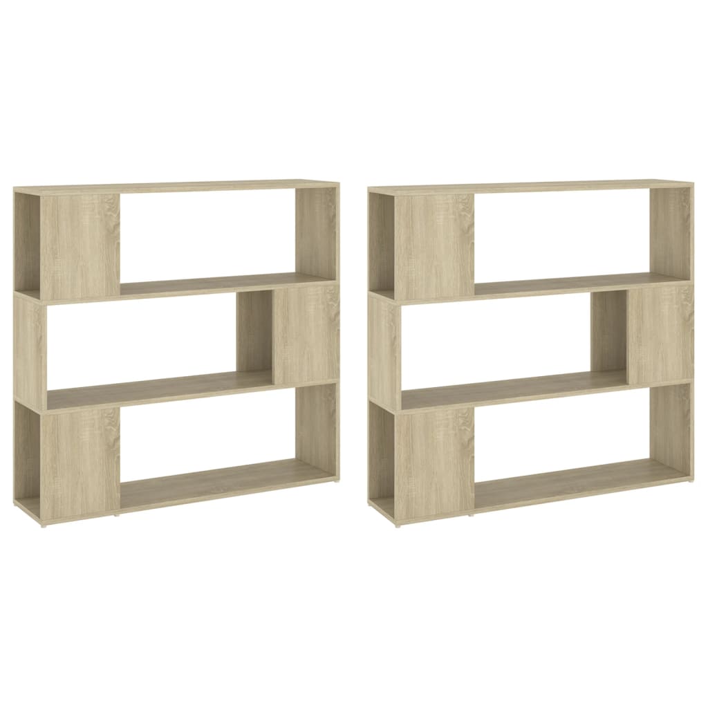 vidaXL Bibliotecă/Separator cameră, stejar sonoma, 100x24x188 cm vidaXL Bibliotecă/Separator cameră, stejar sonoma, 100x24x188 cm