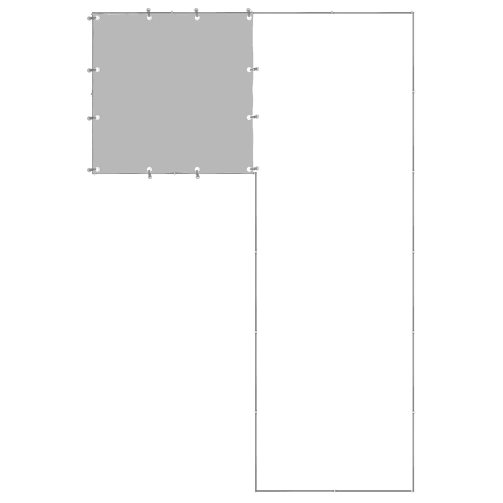 vidaXL Padoc pentru câini, argintiu, 4,84 m², oțel vidaXL Padoc pentru câini, argintiu, 4,84 m², oțel