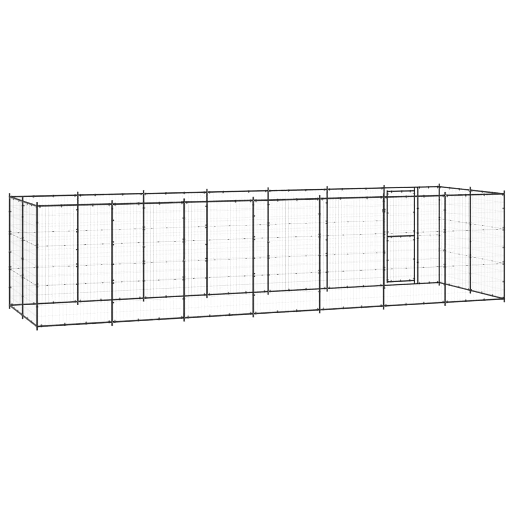 vidaXL Padoc pentru câini de exterior, 16,94 m², oțel vidaXL Padoc pentru câini de exterior, 16,94 m², oțel