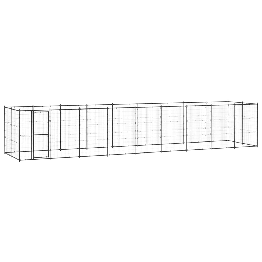 vidaXL Padoc pentru câini de exterior, 21,78 m², oțel vidaXL Padoc pentru câini de exterior, 21,78 m², oțel