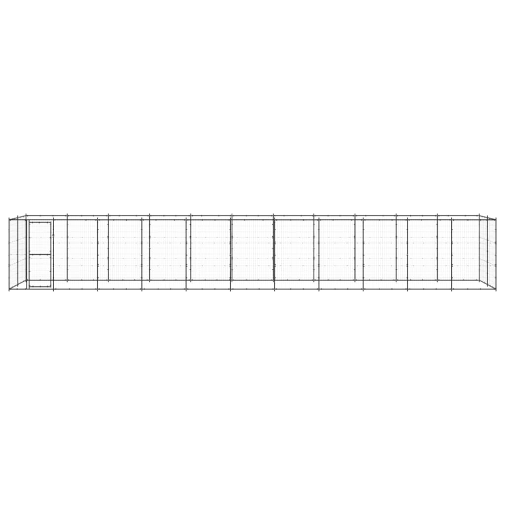 vidaXL Padoc pentru câini de exterior, 26,62 m², oțel vidaXL Padoc pentru câini de exterior, 26,62 m², oțel