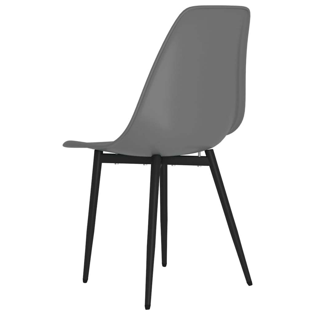 vidaXL Scaune de bucătărie, 6 buc., gri, PP vidaXL Scaune de bucătărie, 6 buc., gri, PP