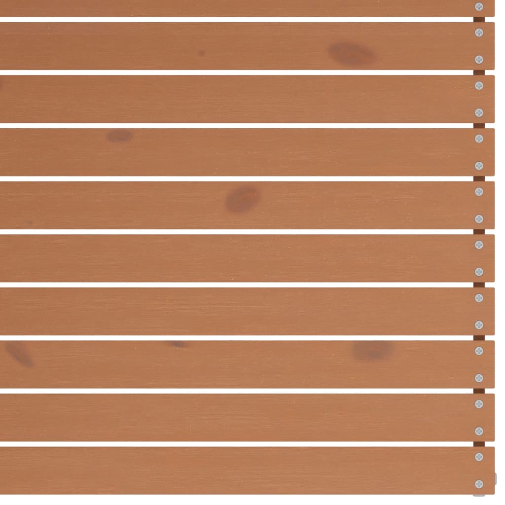 vidaXL Canapea de grădină cu 2 locuri, maro miere, lemn masiv de pin