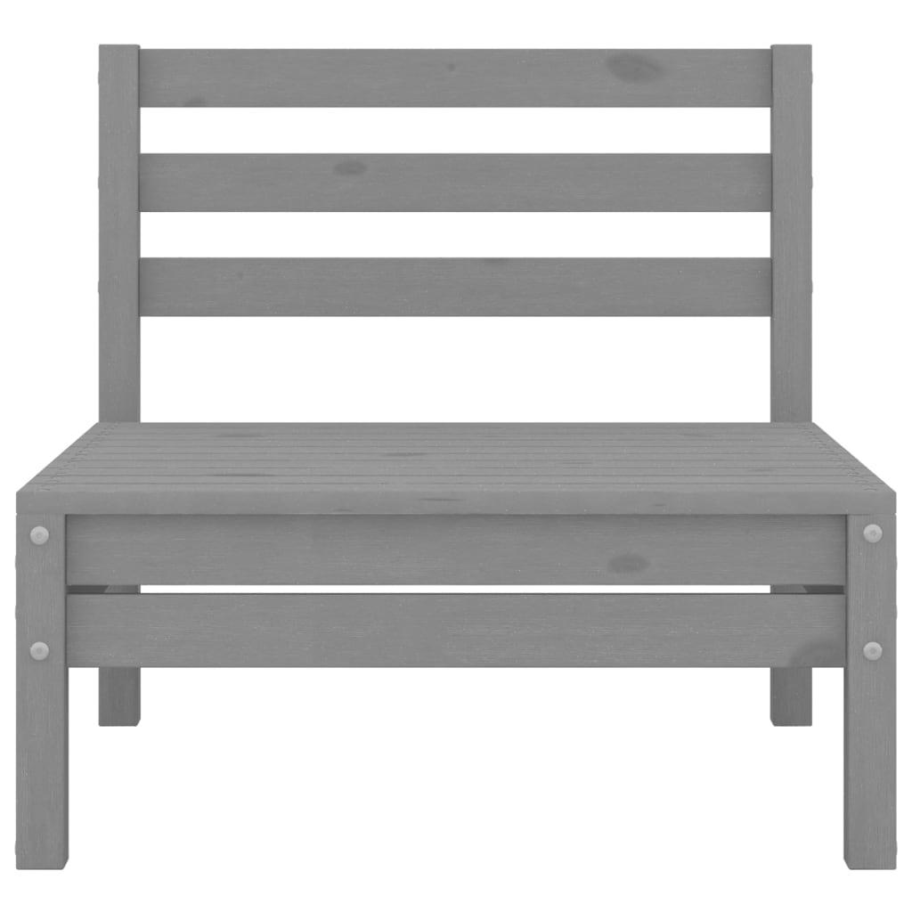 vidaXL Set mobilier de grădină, 5 piese, gri, lemn masiv de pin vidaXL Set mobilier de grădină, 5 piese, gri, lemn masiv de pin