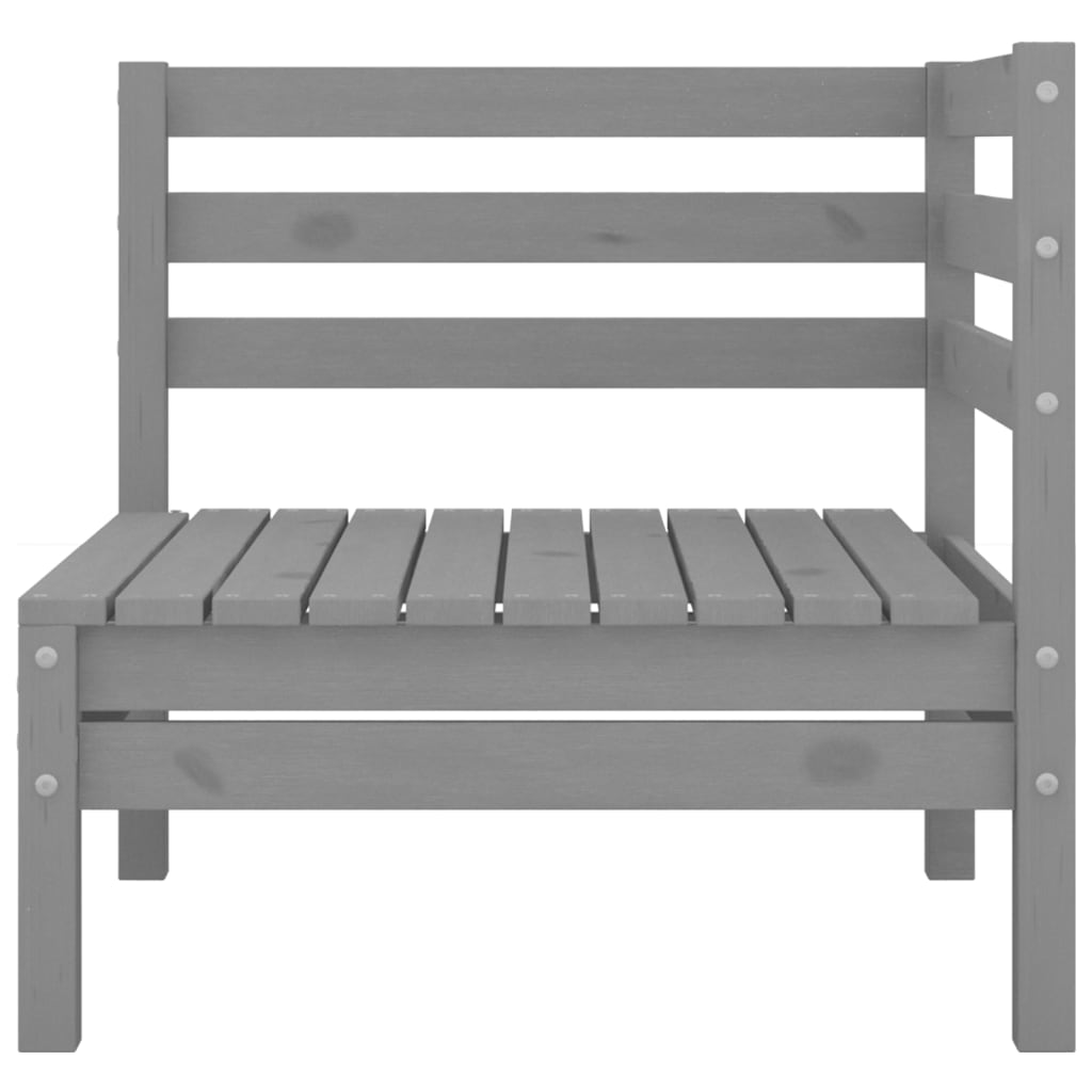 vidaXL Set mobilier de grădină, 6 piese, gri, lemn masiv de pin vidaXL Set mobilier de grădină, 6 piese, gri, lemn masiv de pin