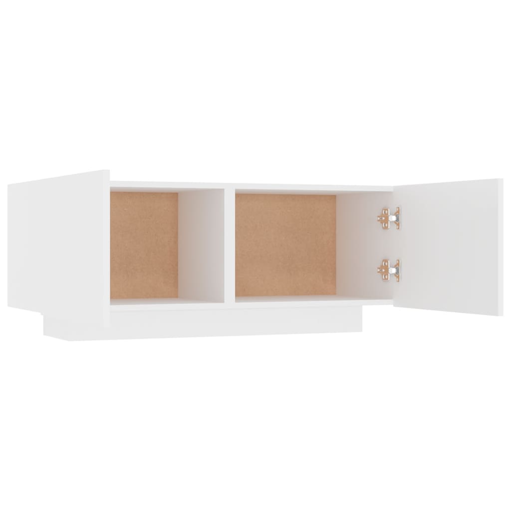 vidaXL Noptieră, alb, 100x35x40 cm, lemn prelucrat