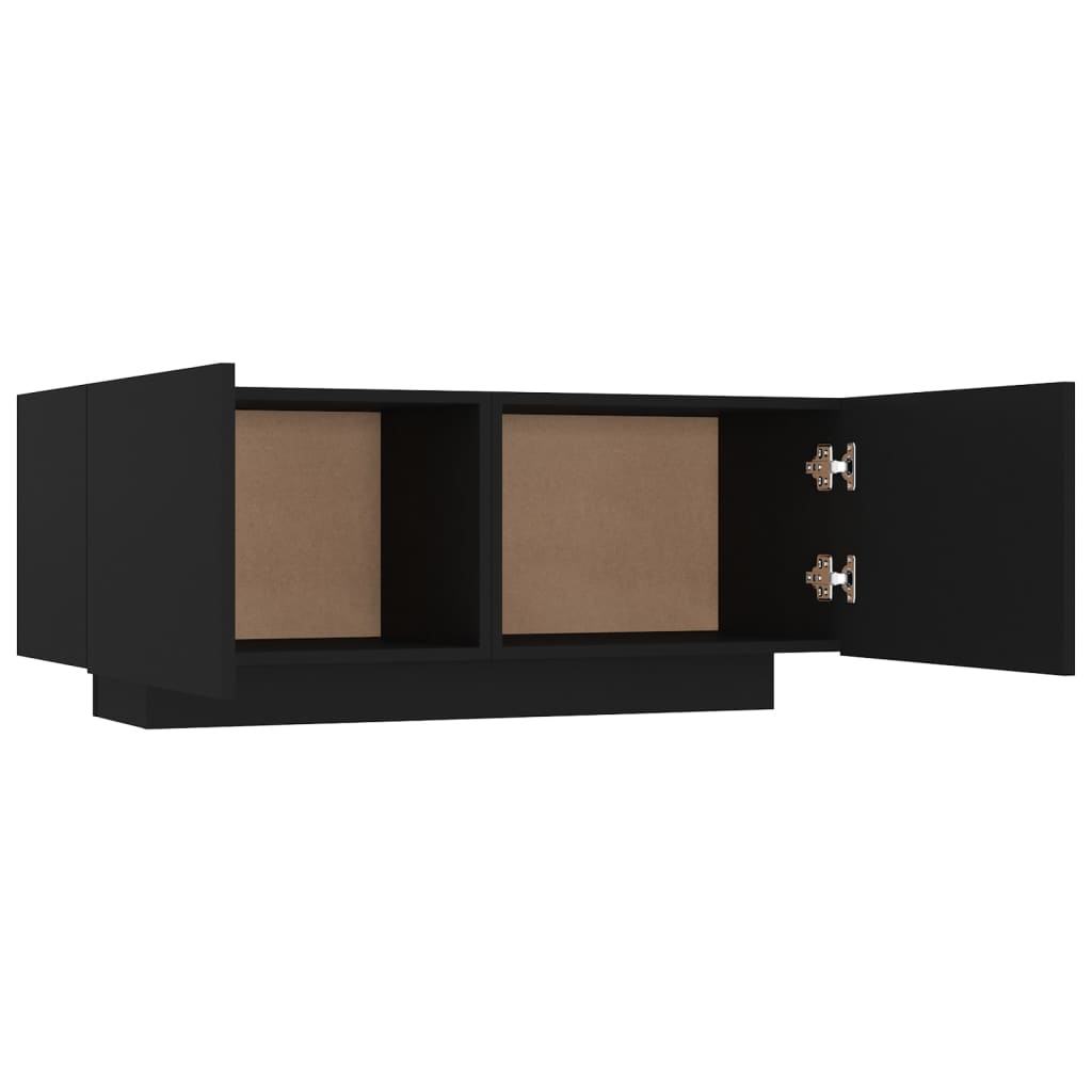 vidaXL Noptieră, negru, 100x35x40 cm, lemn prelucrat vidaXL Noptieră, negru, 100x35x40 cm, lemn prelucrat