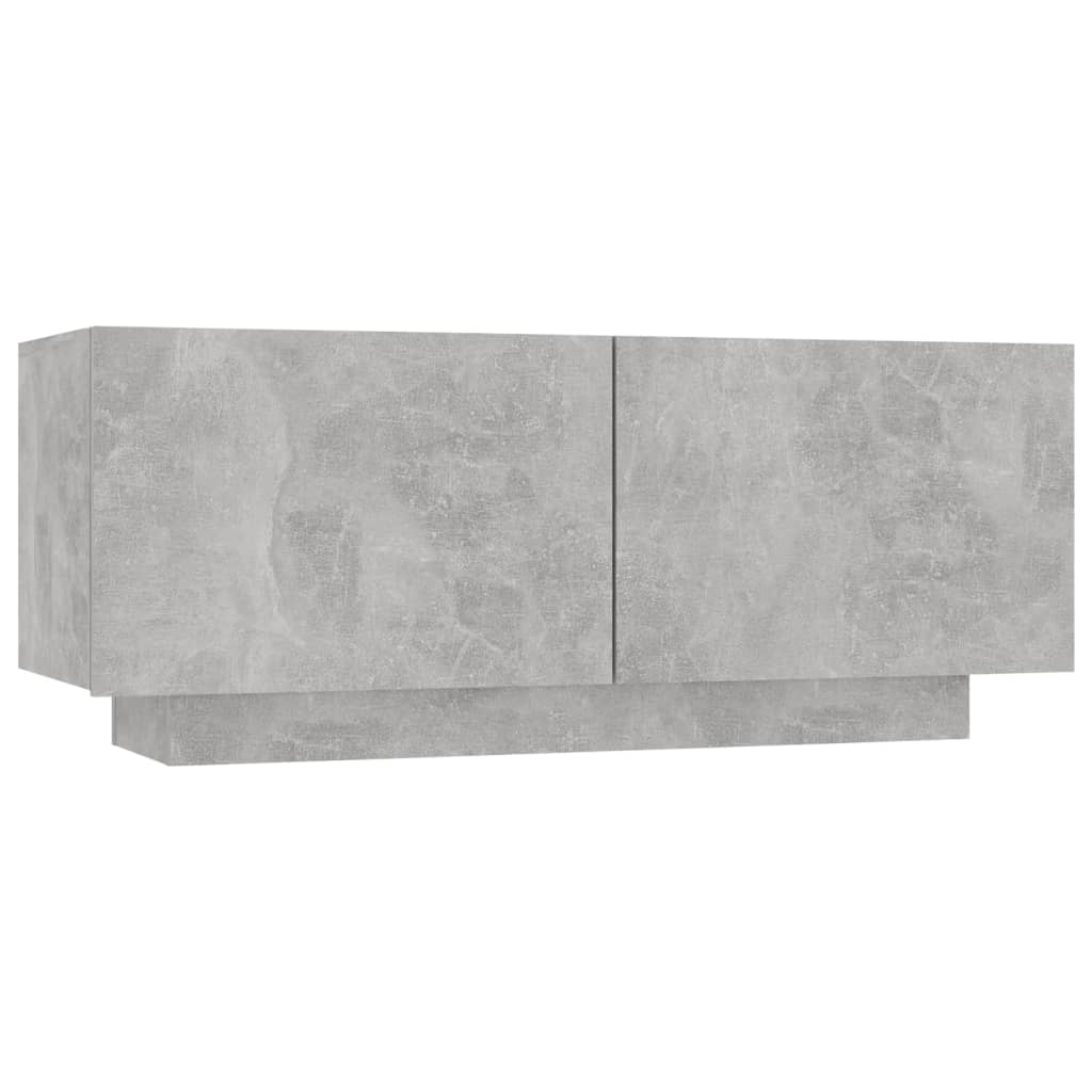 vidaXL Noptieră, gri beton, 100x35x40 cm, lemn prelucrat