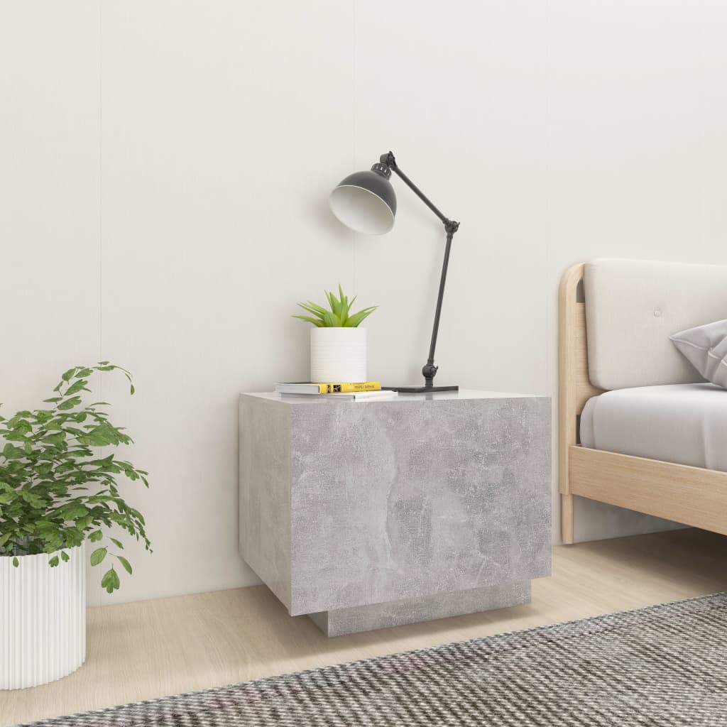 vidaXL Noptieră, gri beton, 100x35x40 cm, lemn prelucrat