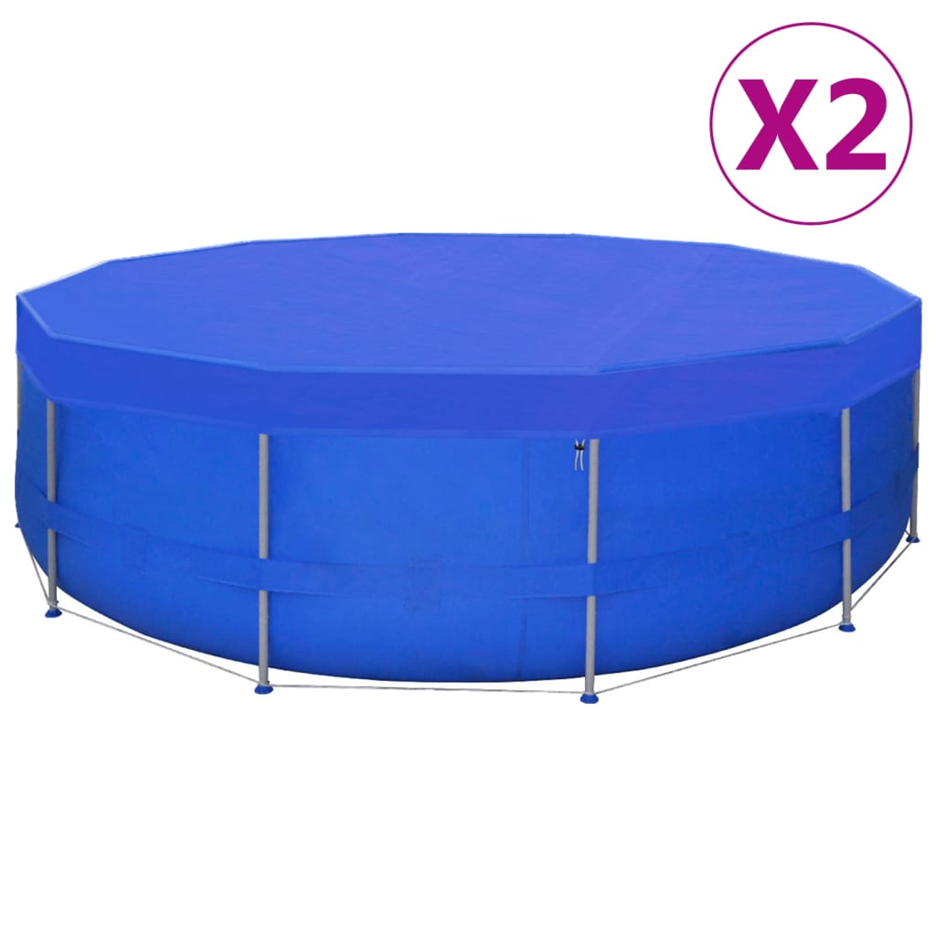 vidaXL Prelate piscină, 2 buc., PE rotund, 540 cm, 90 g/m² vidaXL Prelate piscină, 2 buc., PE rotund, 540 cm, 90 g/m²