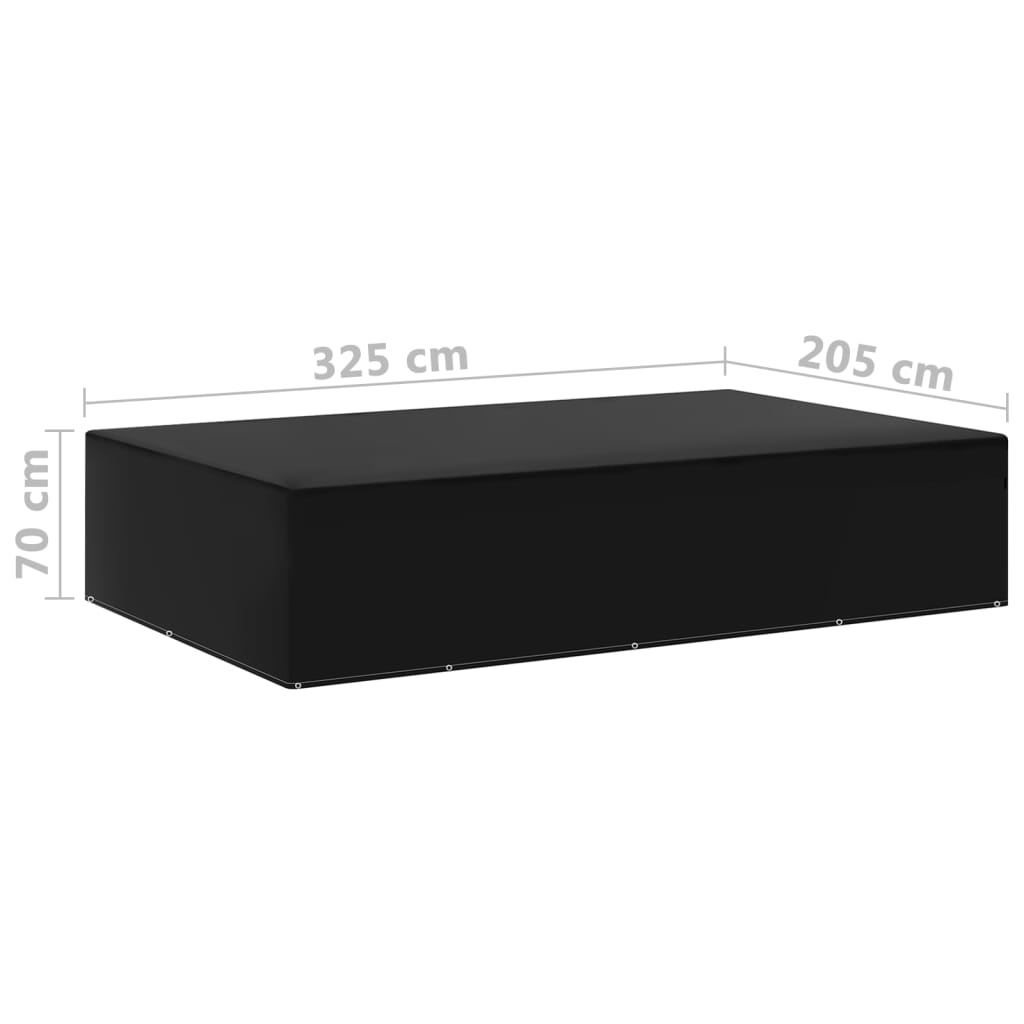 vidaXL Huse mobilier grădină, 2 buc, 12 ocheți, 325x205x70 cm vidaXL Huse mobilier grădină, 2 buc, 12 ocheți, 325x205x70 cm