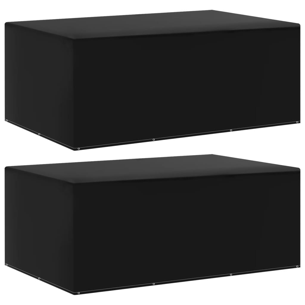 vidaXL Huse mobilier grădină, 2 buc., 225x143x90 cm, 7 ocheți vidaXL Huse mobilier grădină, 2 buc., 225x143x90 cm, 7 ocheți