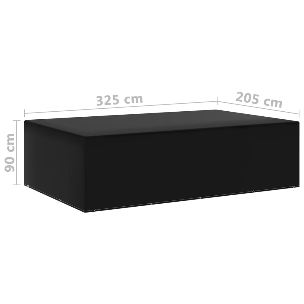 vidaXL Huse mobilier grădină, 2 buc, 12 ocheți, 325x205x90 cm vidaXL Huse mobilier grădină, 2 buc, 12 ocheți, 325x205x90 cm