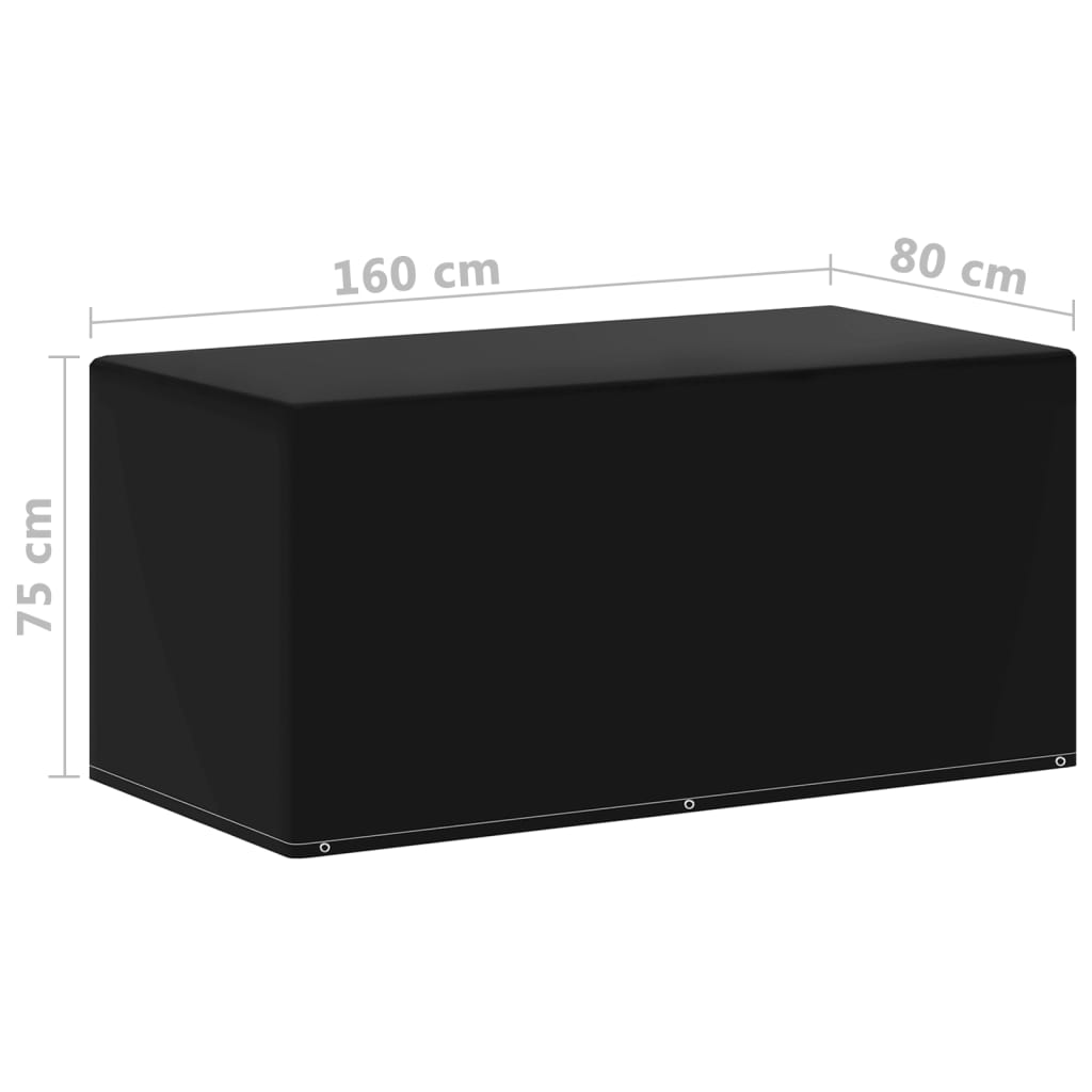 vidaXL Huse mobilier de grădină, 2 buc., 6 ocheți, 160x80x75 cm vidaXL Huse mobilier de grădină, 2 buc., 6 ocheți, 160x80x75 cm