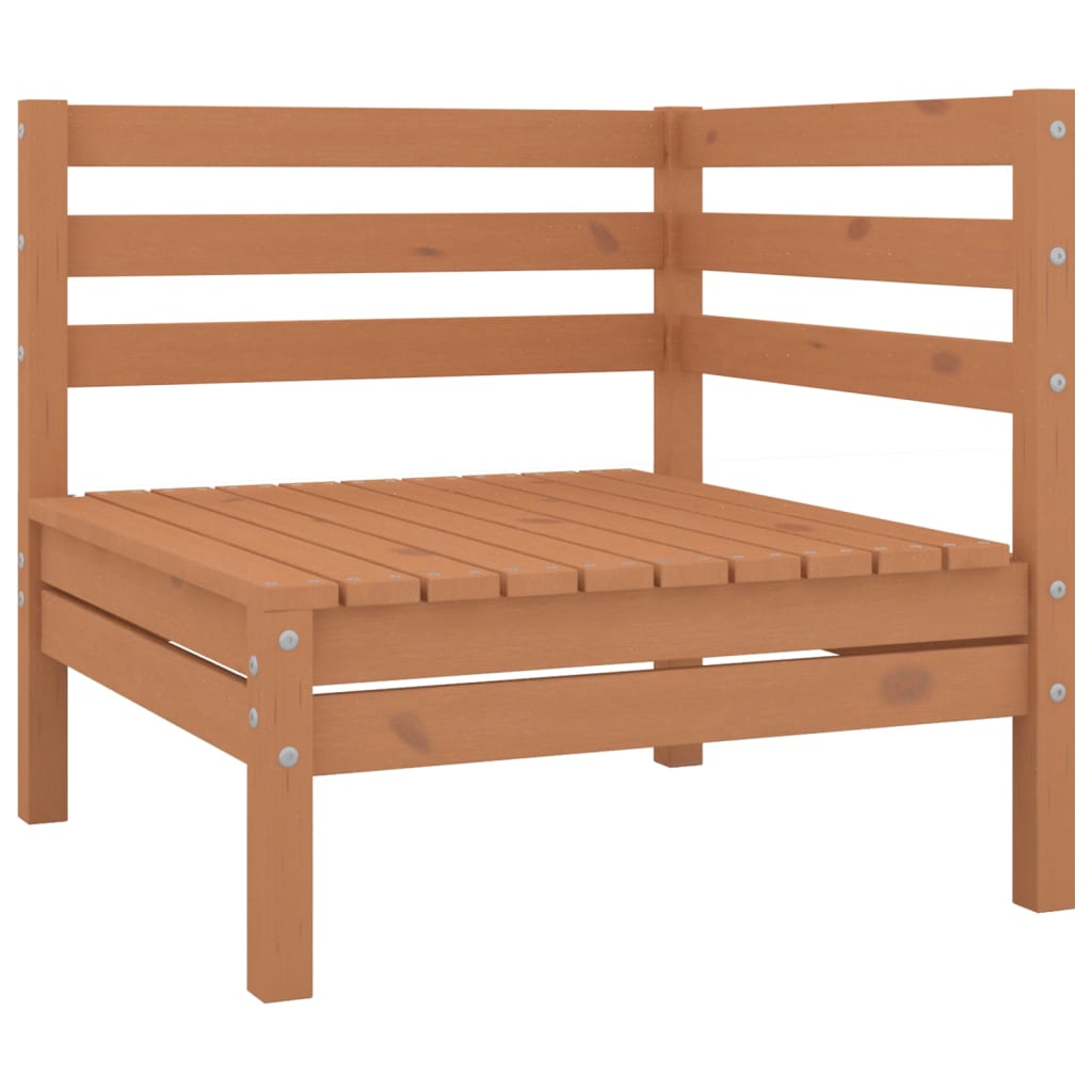 vidaXL Set relaxare de grădină, 10 piese, maro miere, lemn masiv pin vidaXL Set relaxare de grădină, 10 piese, maro miere, lemn masiv pin