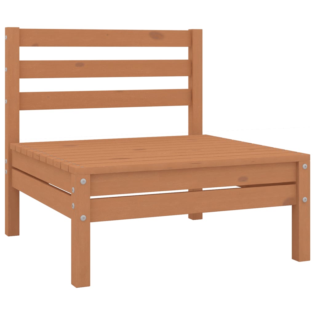 vidaXL Set relaxare de grădină, 10 piese, maro miere, lemn masiv pin vidaXL Set relaxare de grădină, 10 piese, maro miere, lemn masiv pin