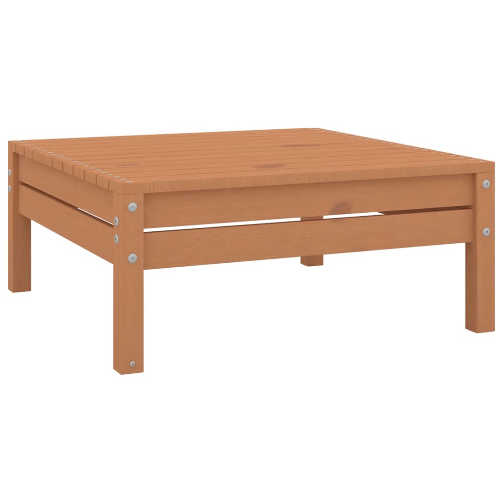 vidaXL Set relaxare de grădină, 10 piese, maro miere, lemn masiv pin vidaXL Set relaxare de grădină, 10 piese, maro miere, lemn masiv pin