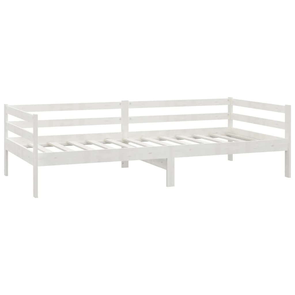 vidaXL Pat de zi cu saltea, 90x200 cm, lemn masiv de pin