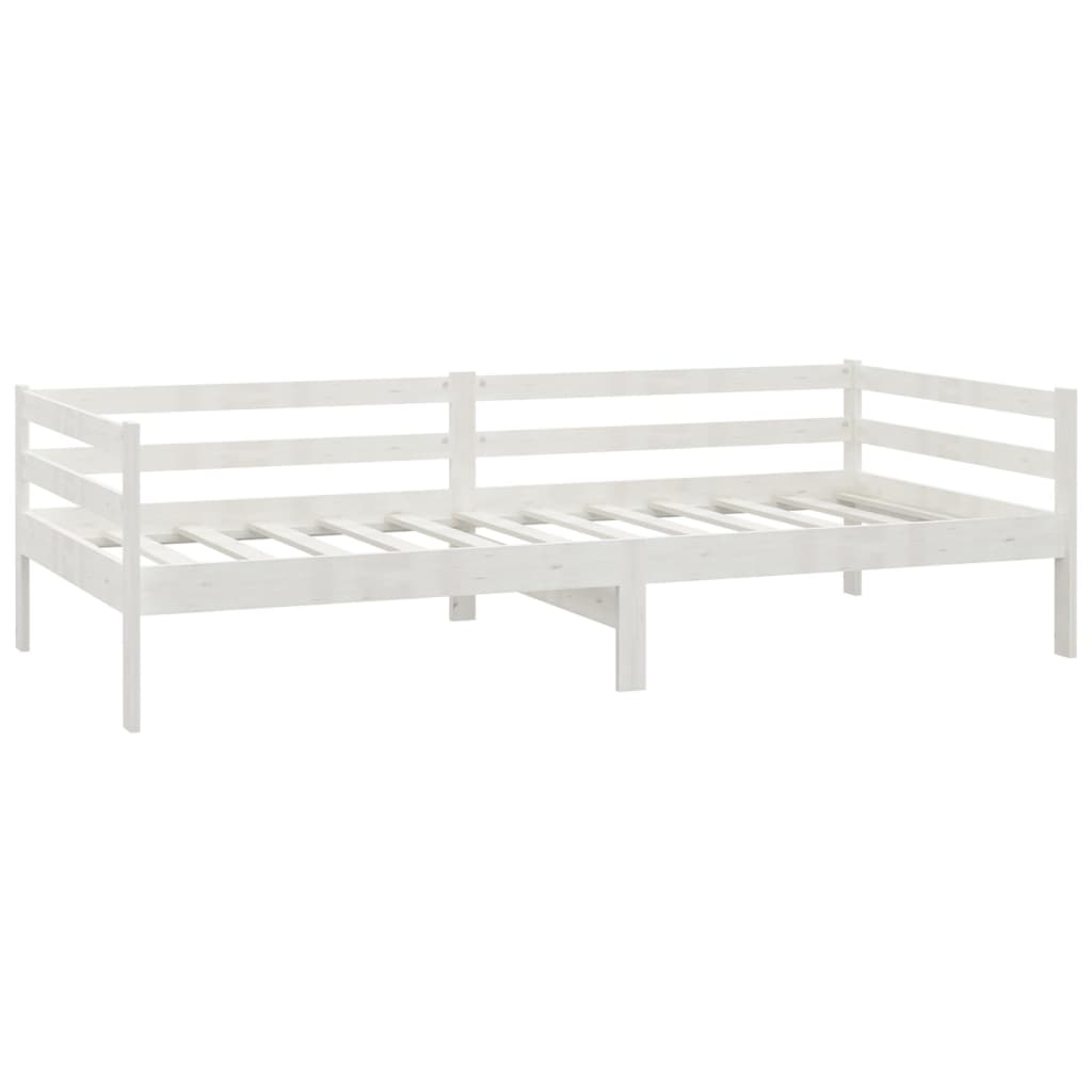 vidaXL Pat de zi cu saltea, 90x200 cm, lemn masiv de pin
