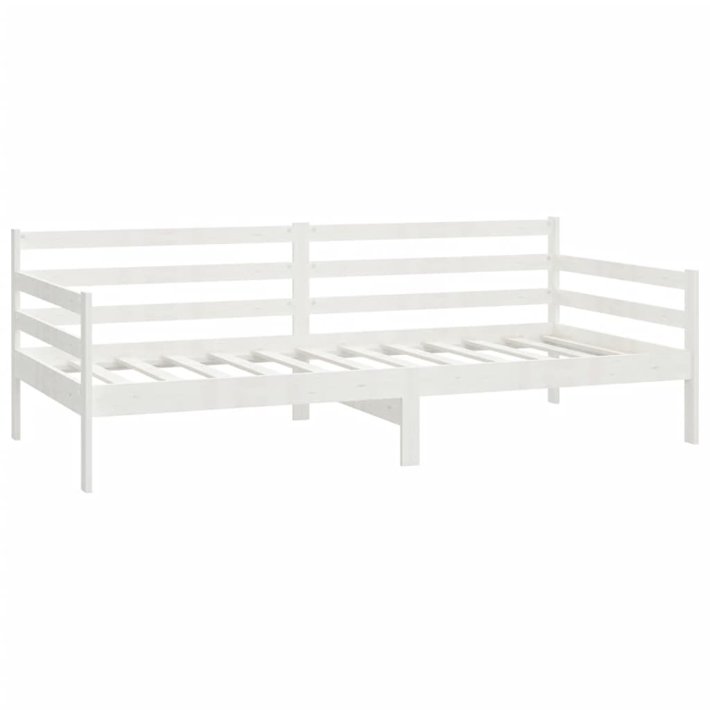 vidaXL Pat de zi cu saltea, 90x200 cm, lemn masiv de pin