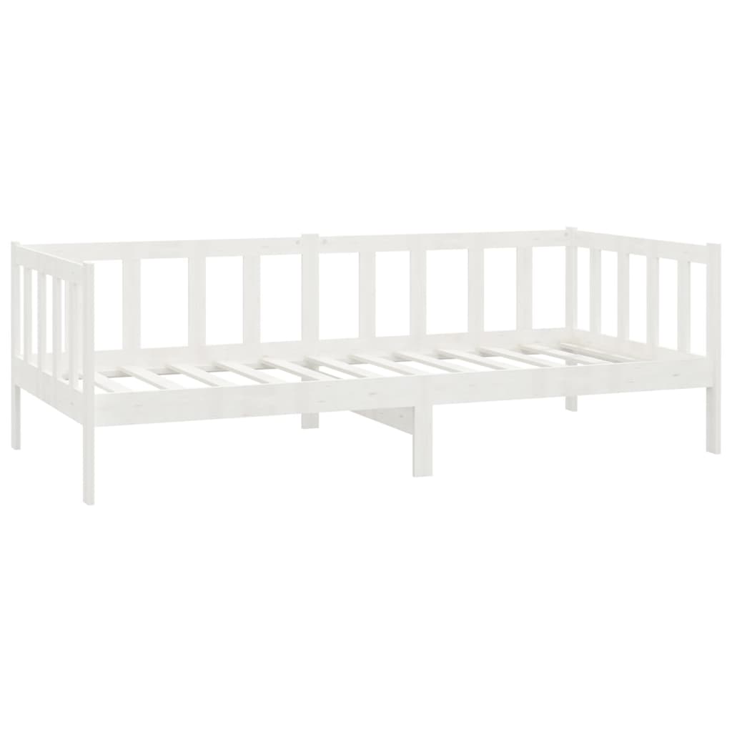 vidaXL Pat de zi cu saltea, 90x200 cm, lemn masiv de pin