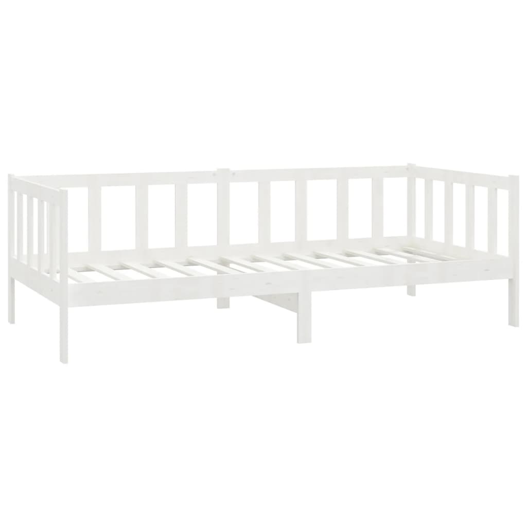 vidaXL Pat de zi cu saltea, 90x200 cm, lemn masiv de pin