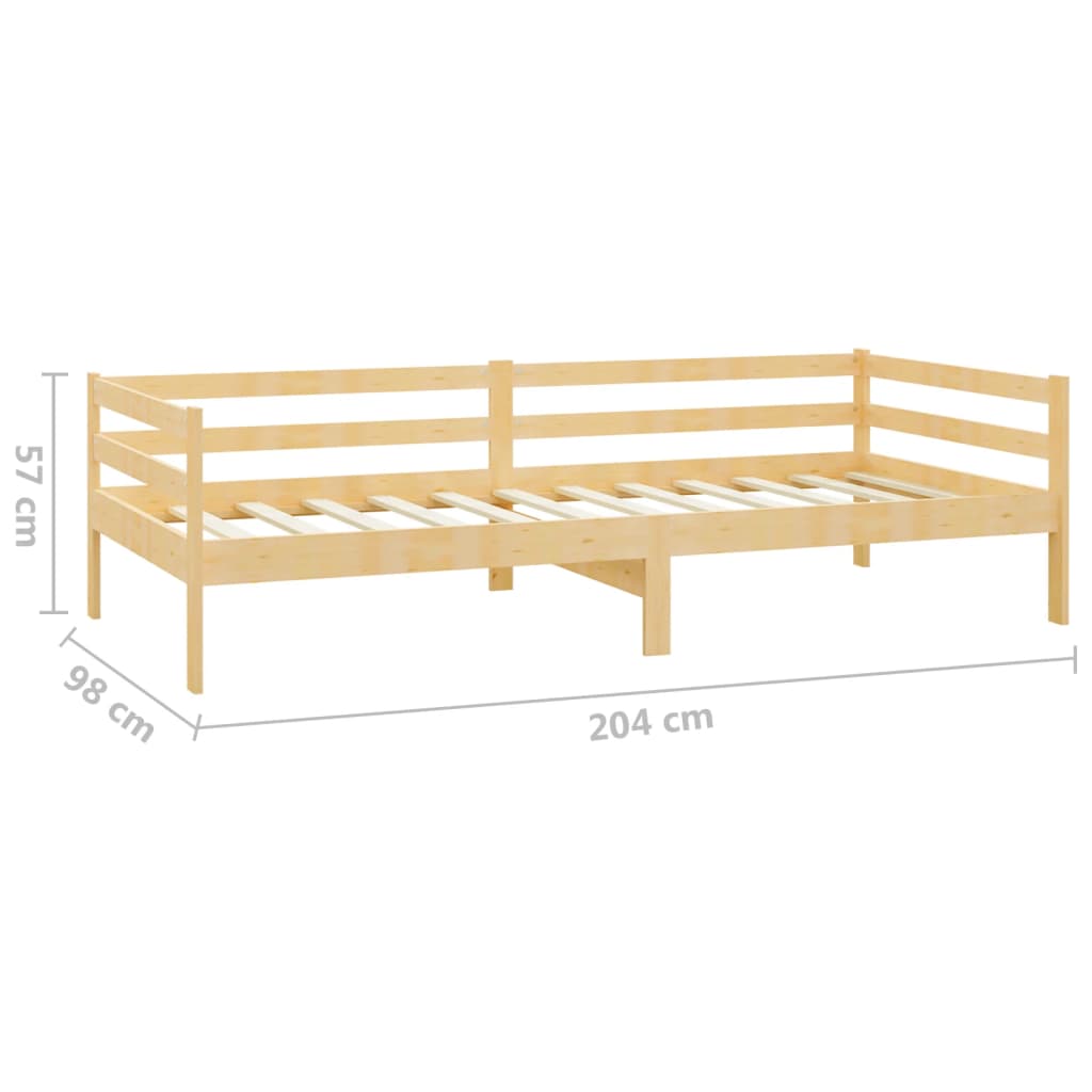 vidaXL Pat de zi cu sertare, 90x200 cm, lemn masiv de pin