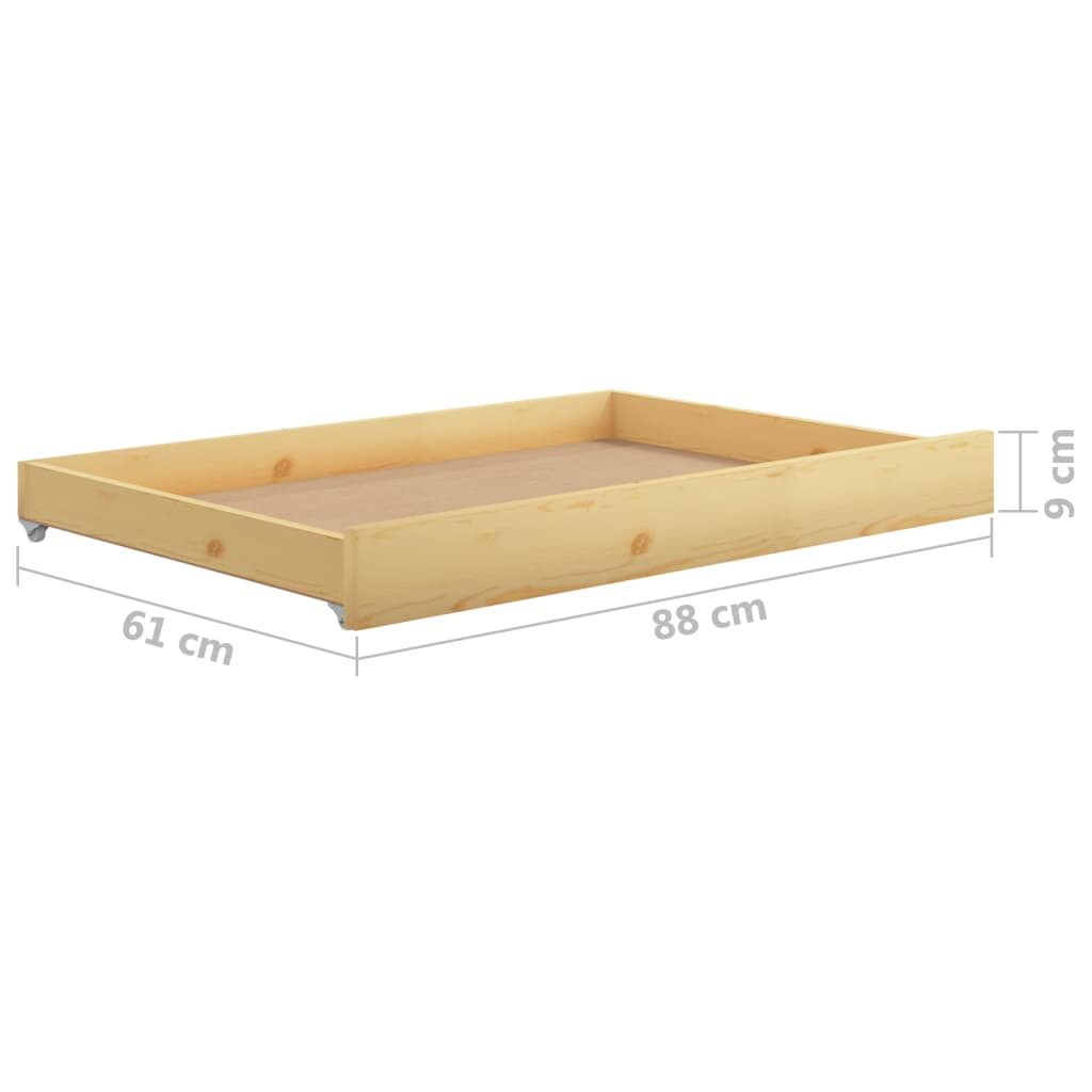 vidaXL Pat extensibil de zi, 2x(90x200) cm, lemn masiv de pin vidaXL Pat extensibil de zi, 2x(90x200) cm, lemn masiv de pin