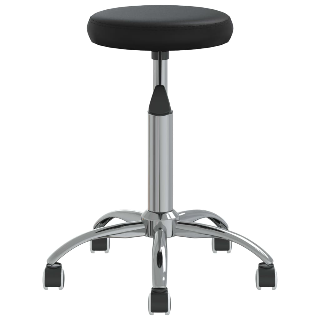 vidaXL Scaun de bucătărie, negru, piele ecologică