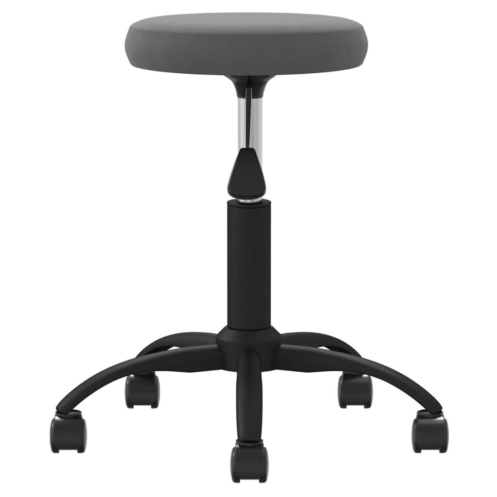 vidaXL Scaun de bucătărie, gri închis, catifea vidaXL Scaun de bucătărie, gri închis, catifea
