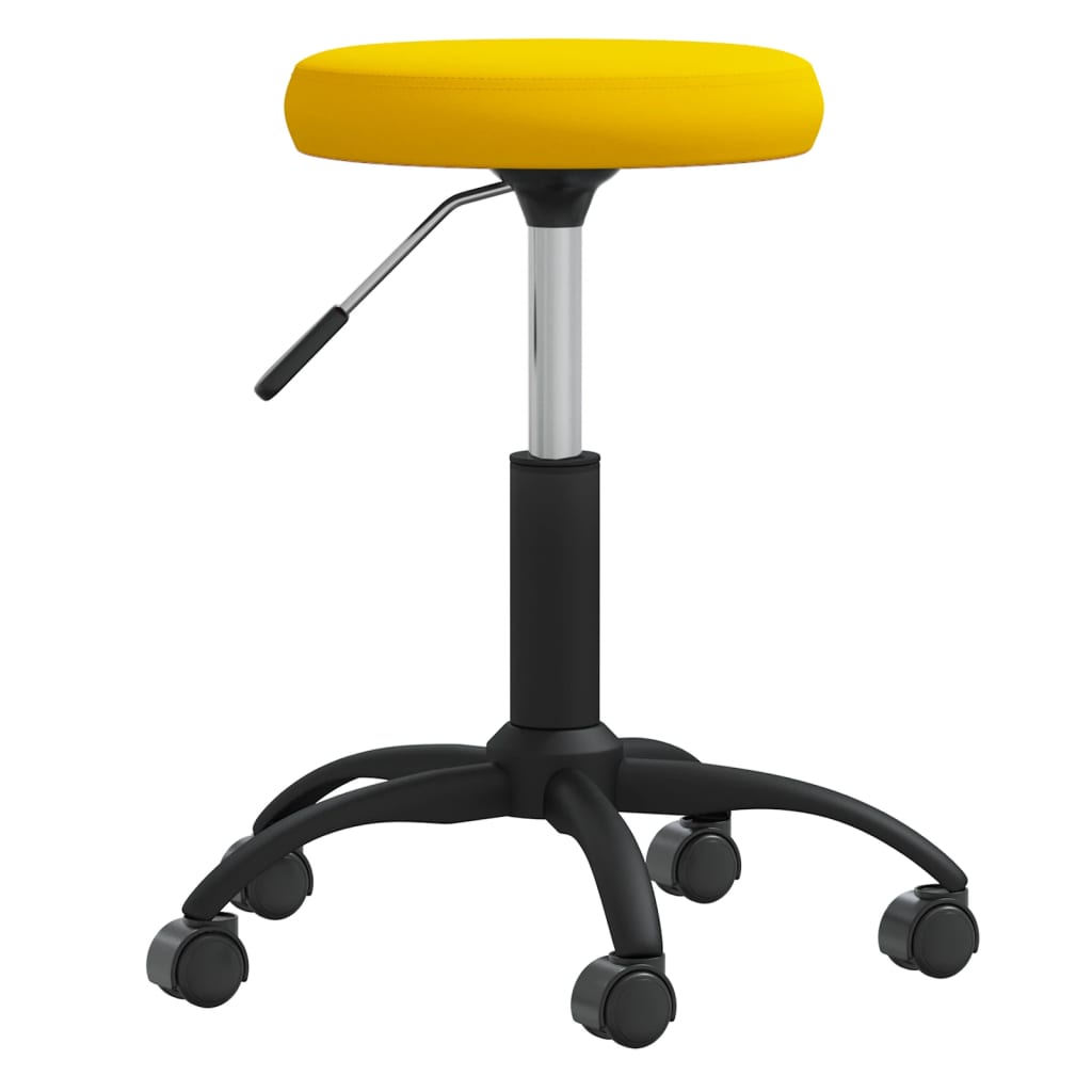 vidaXL Scaun de bucătărie, galben muștar, catifea vidaXL Scaun de bucătărie, galben muștar, catifea