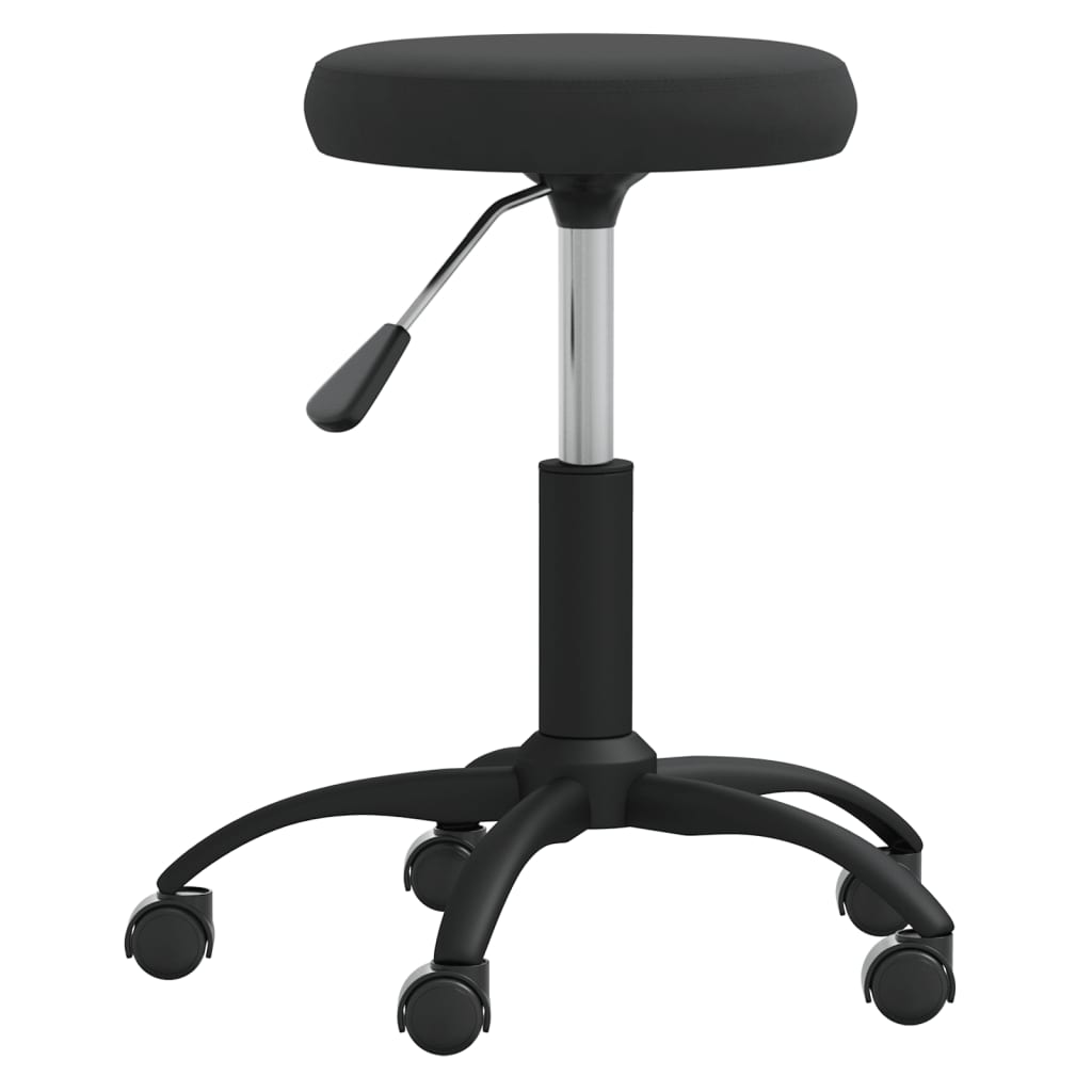 vidaXL Taburet de masaj, negru, catifea