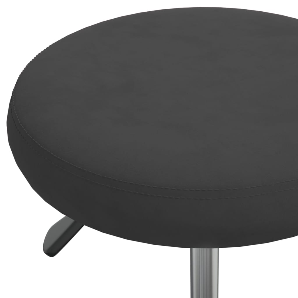 vidaXL Taburet de masaj, negru, catifea