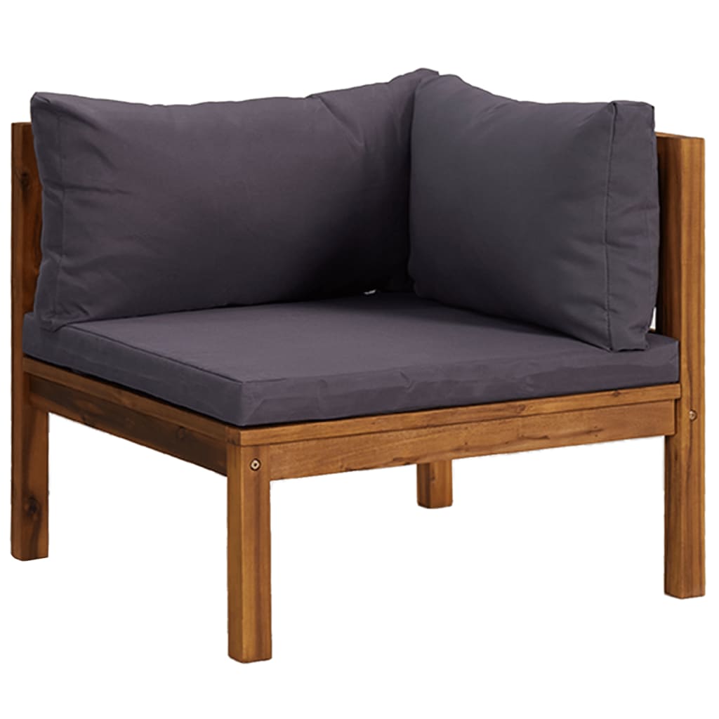 vidaXL Set mobilier grădină cu perne, 8 piese, lemn masiv acacia