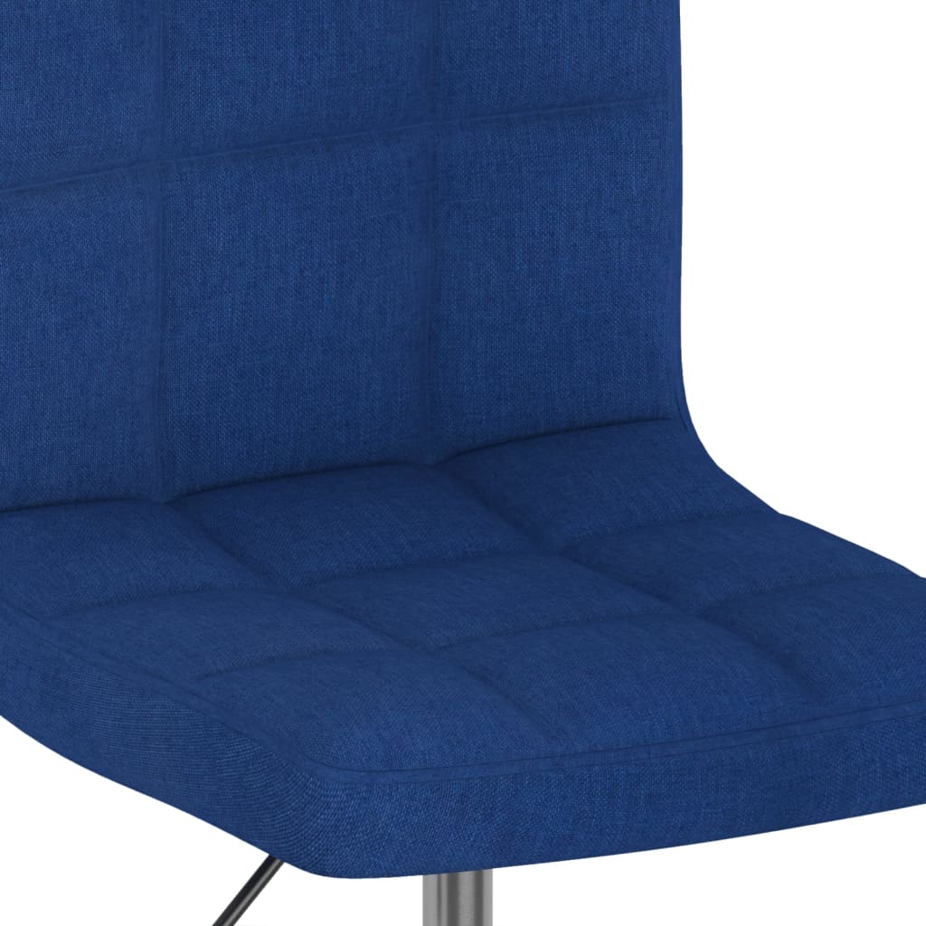 vidaXL Scaune de bucătărie pivotante, 4 buc., albastru, textil vidaXL Scaune de bucătărie pivotante, 4 buc., albastru, textil