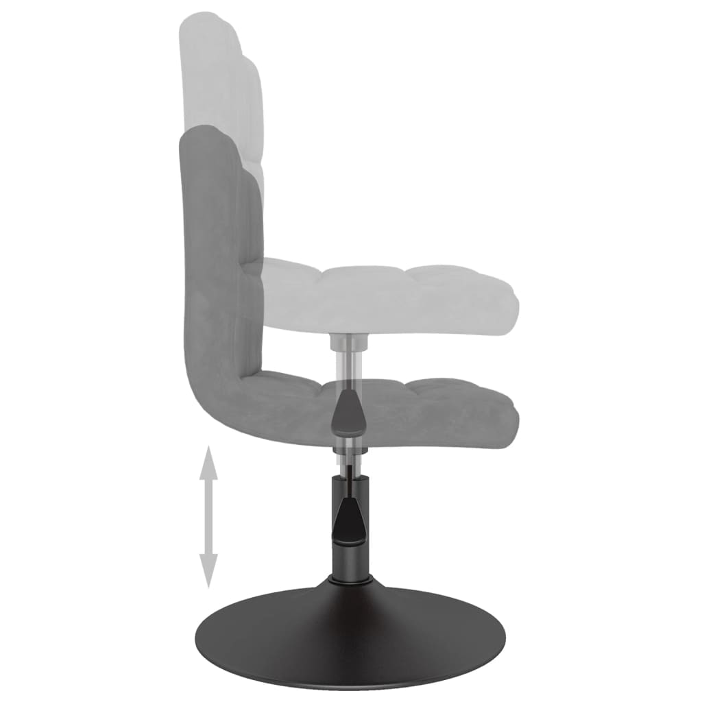 vidaXL Scaune de bucătărie pivotante, 4 buc., gri închis, catifea vidaXL Scaune de bucătărie pivotante, 4 buc., gri închis, catifea