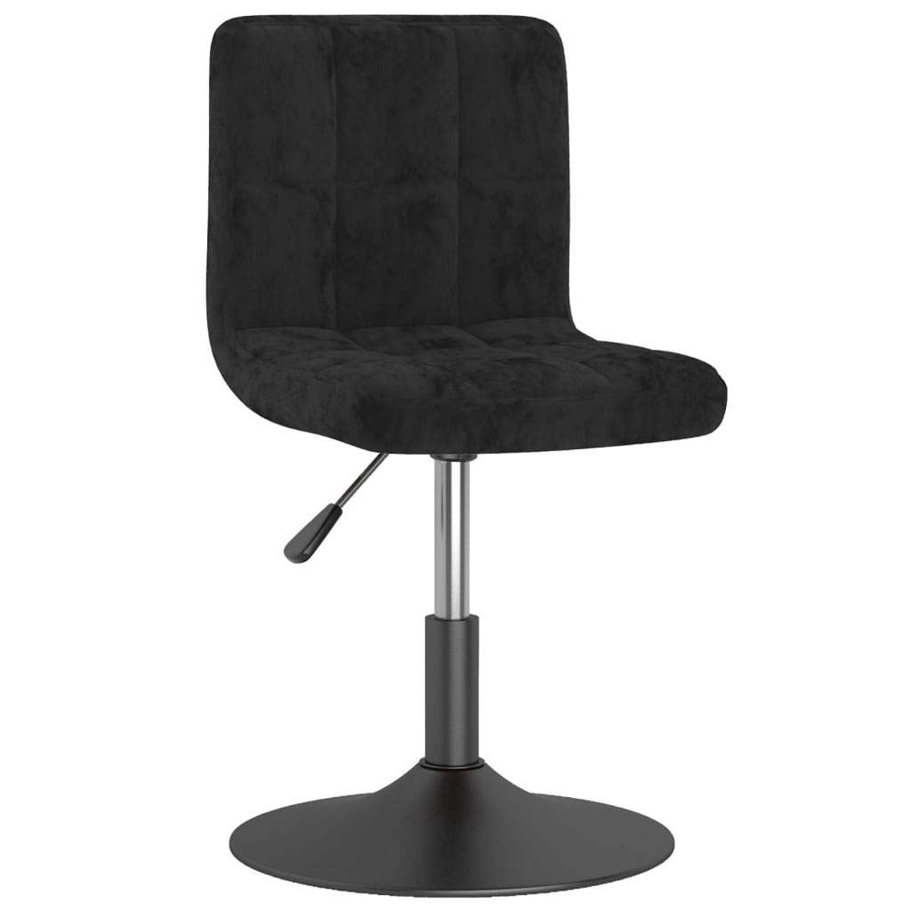 vidaXL Scaune de sufragerie pivotante 6 buc, negru, catifea vidaXL Scaune de sufragerie pivotante 6 buc, negru, catifea