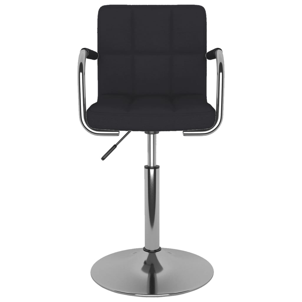 vidaXL Scaun de bucătărie, negru, material textil vidaXL Scaun de bucătărie, negru, material textil