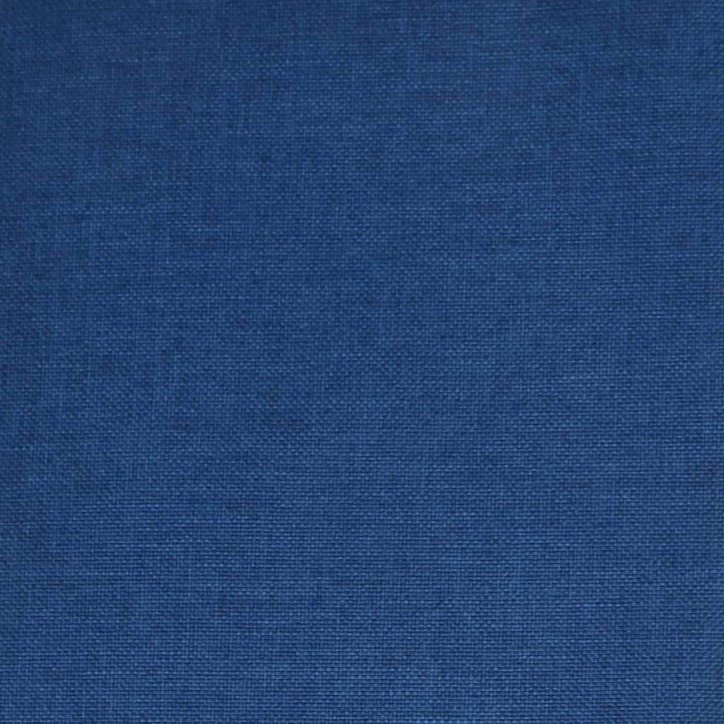 vidaXL Scaun de bucătărie pivotant, albastru, material textil vidaXL Scaun de bucătărie pivotant, albastru, material textil