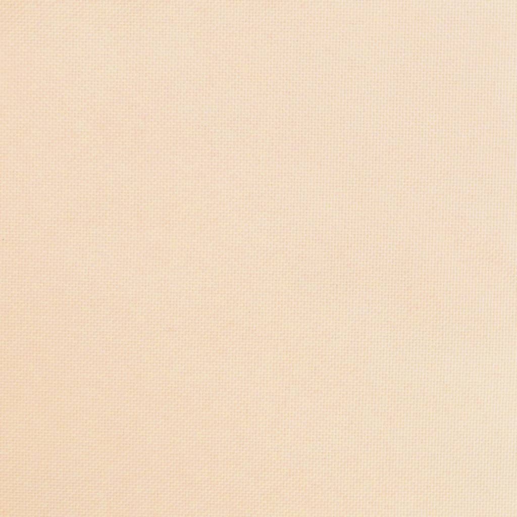 vidaXL Scaun de bucătărie pivotant, crem, material textil