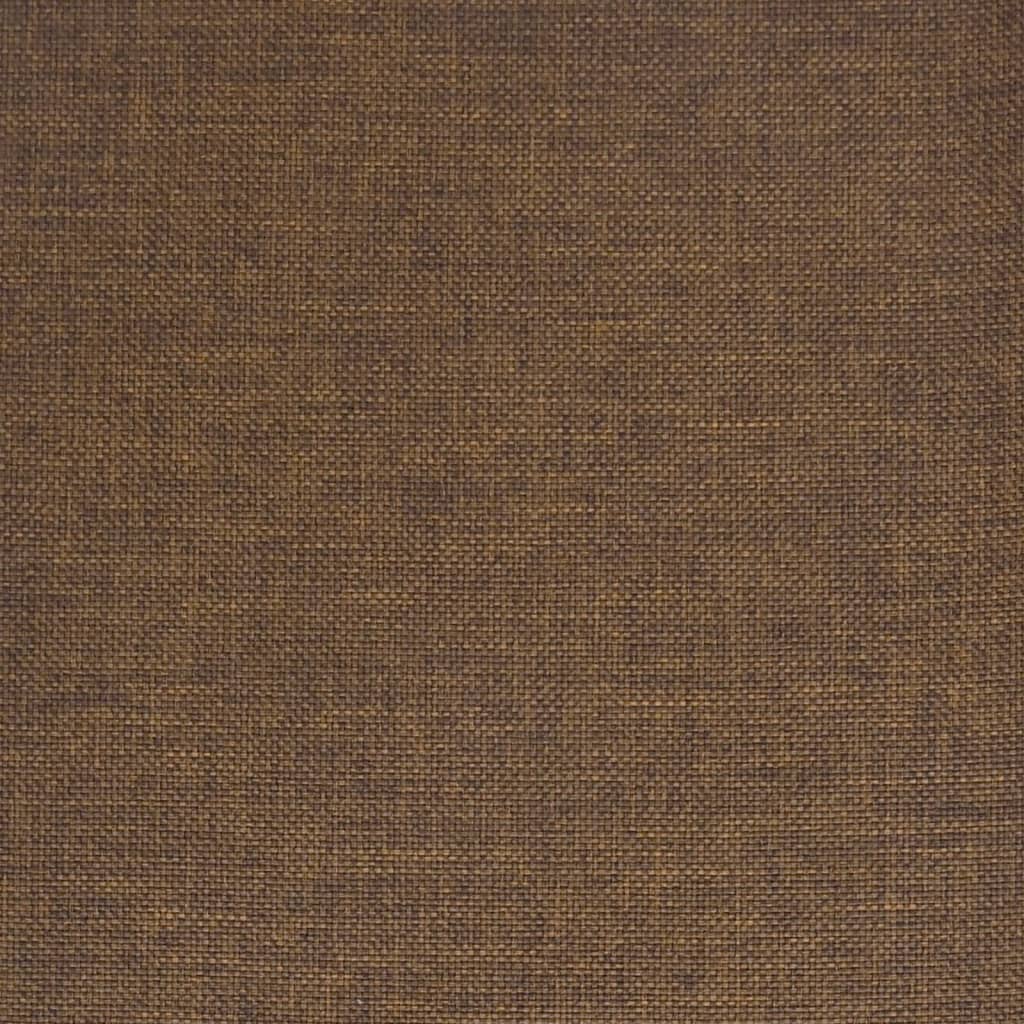 vidaXL Scaun de bucătărie pivotant, maro, material textil vidaXL Scaun de bucătărie pivotant, maro, material textil