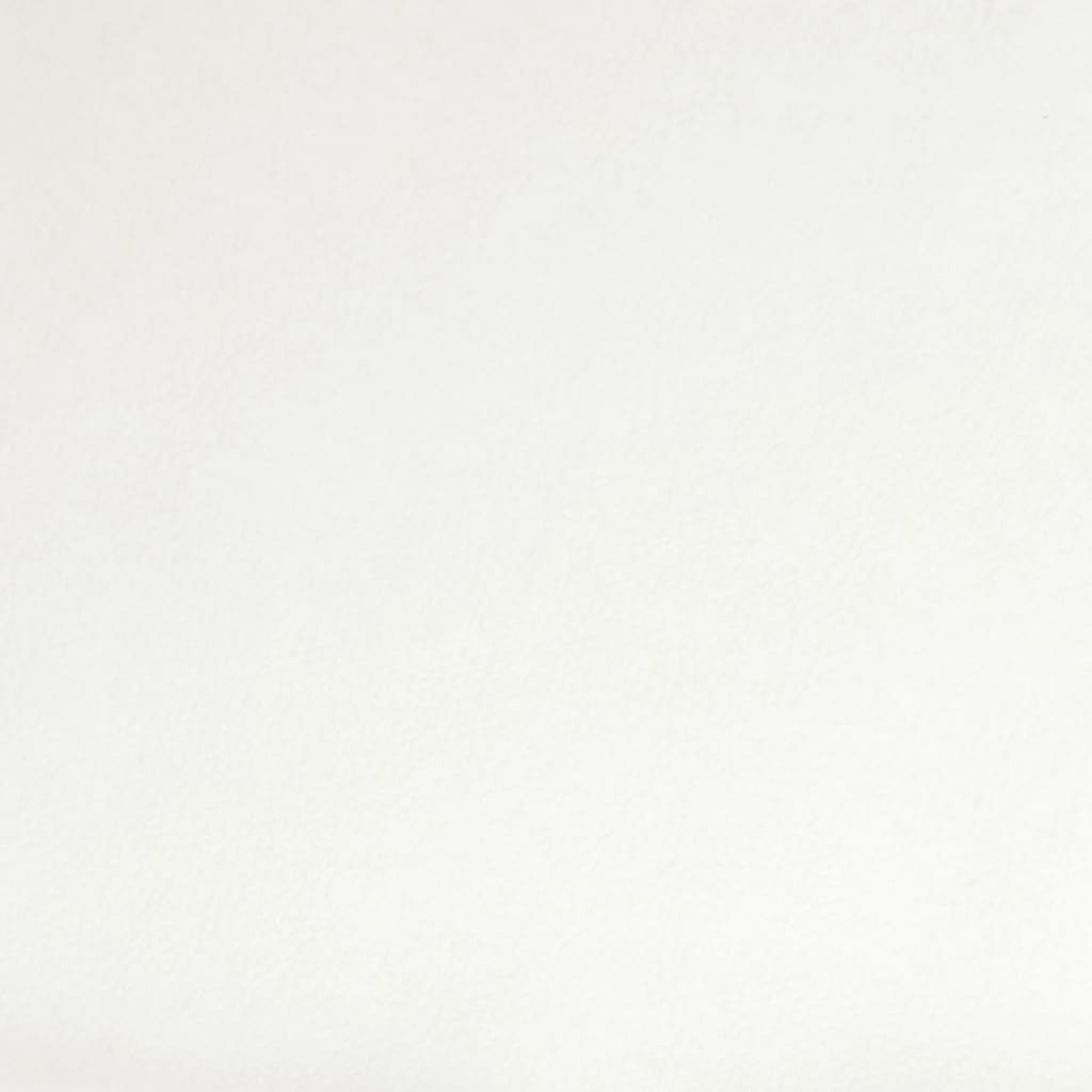 vidaXL Scaun de bucătărie pivotant, alb, piele ecologică