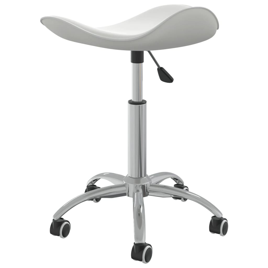 vidaXL Scaun de birou, alb, piele ecologică vidaXL Scaun de birou, alb, piele ecologică